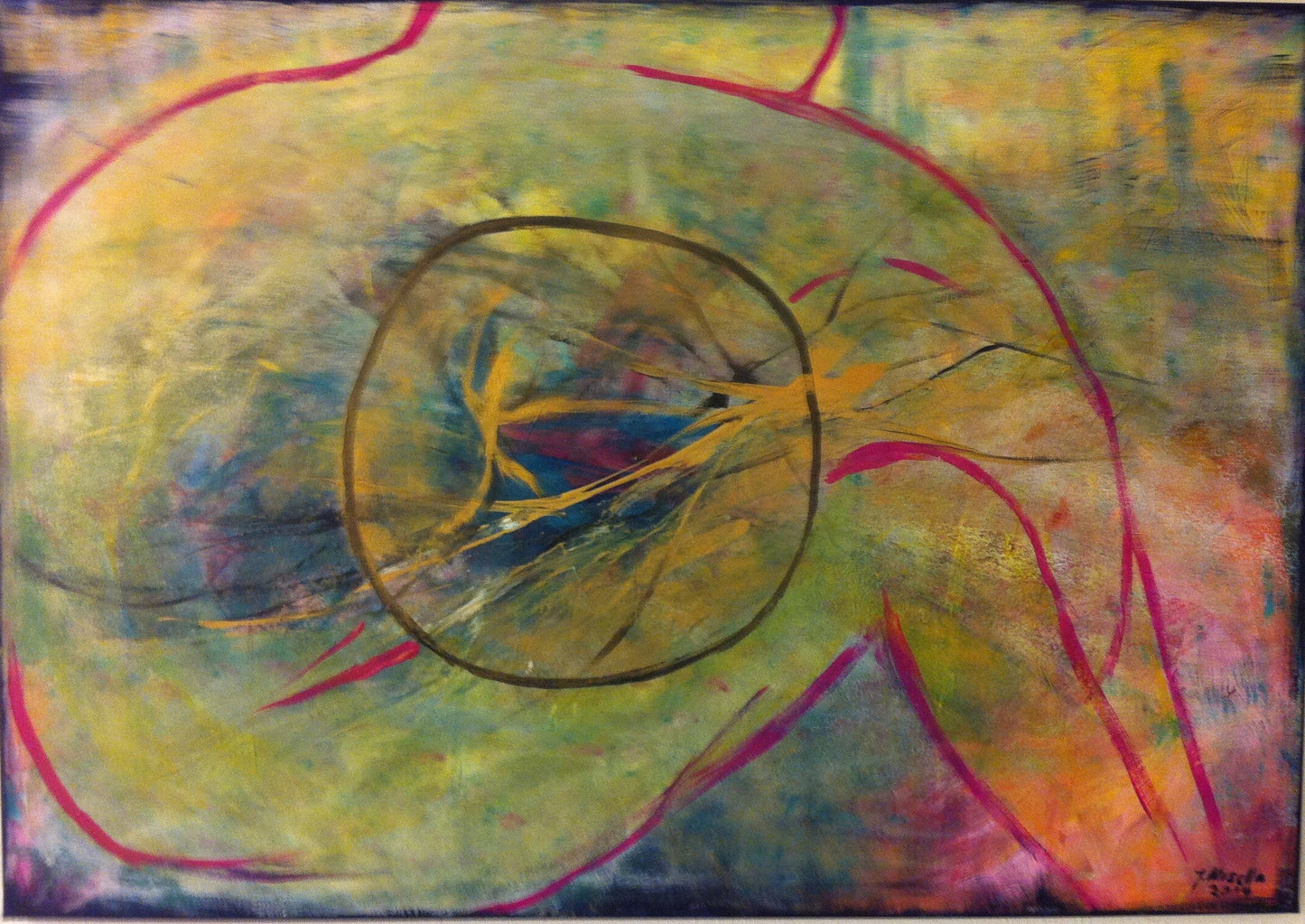Innen und Aussen — Acryl auf Leinwand, 100 × 70 cm — Giulia Musella (Archiv)