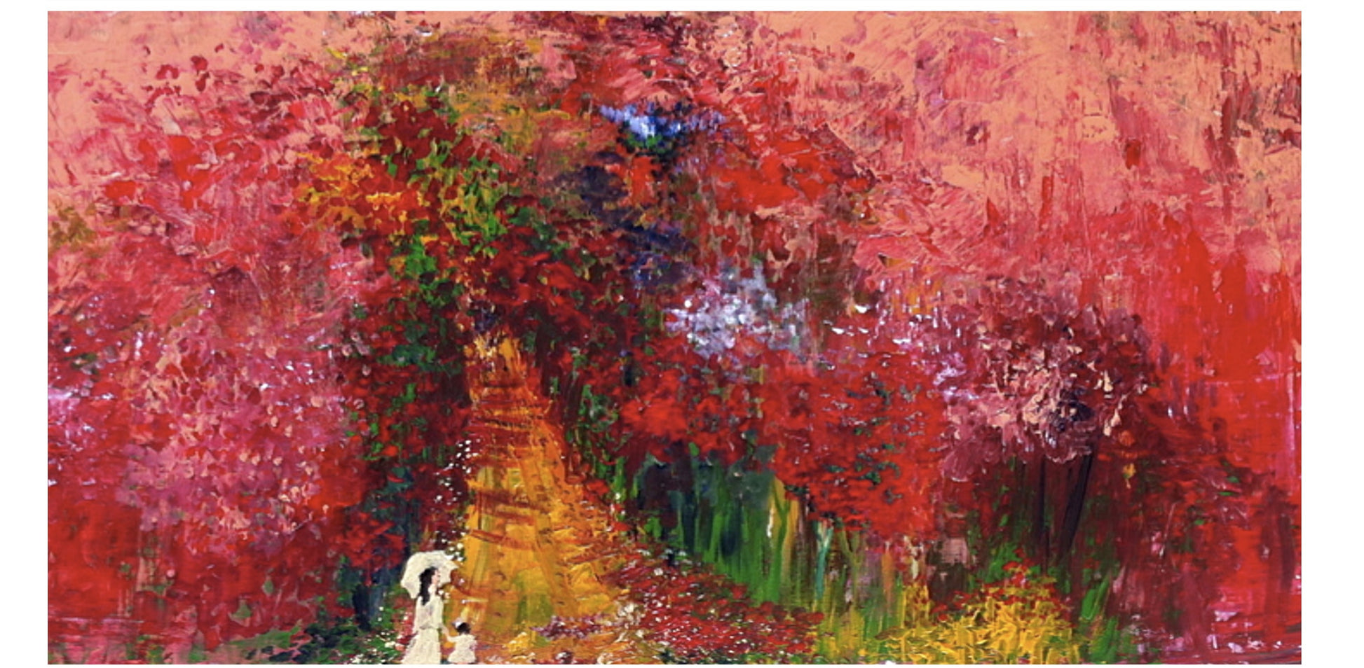 Gemeinsam auf dem Weg — Acryl auf Leinwand, 100 × 50 cm — Giulia Musella (Archiv)