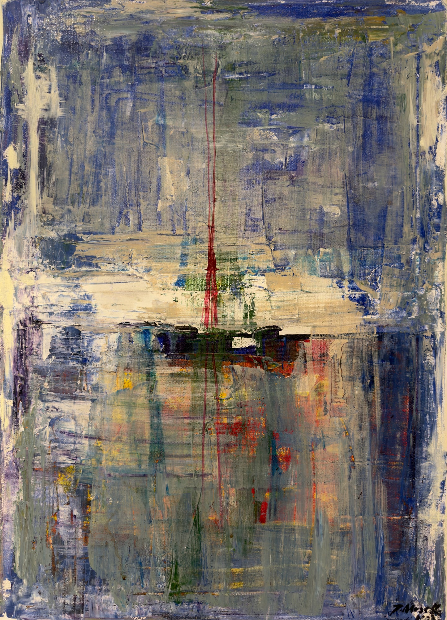 Segelboot — Atelier-Print nach dem Werk von Giulia Musella